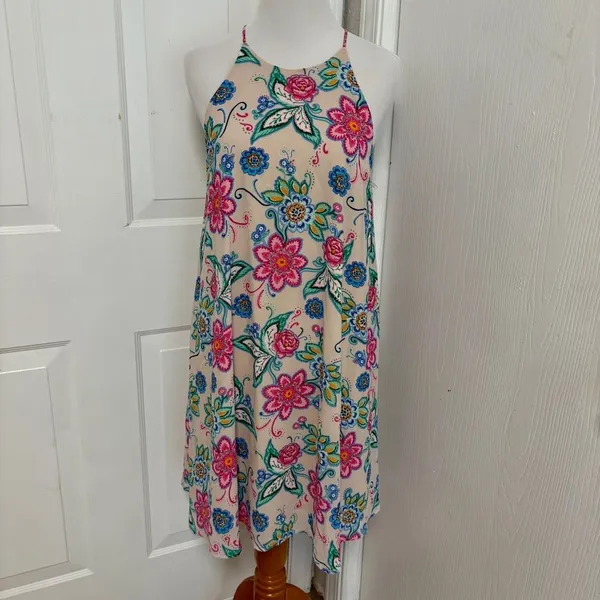 Everly Halter Mini Shift Dress H2 - Image 3