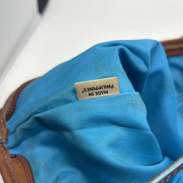 Coach Blue and Tan Tote Bag - Image 8