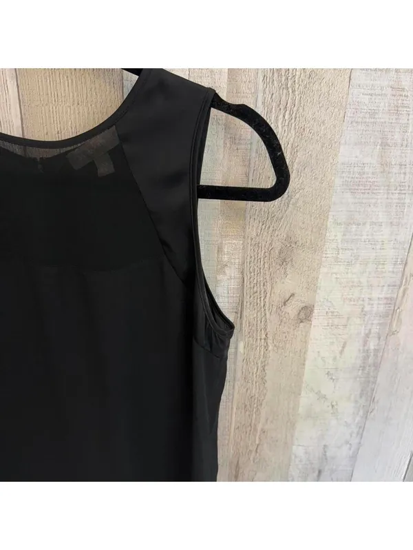 Chic Banana Republic Women's XS Semi Sheer Elegant Black Sleeveless Top - Image 7