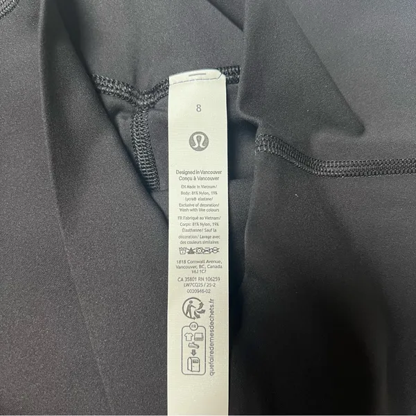 NWT Lululemon Align High Rise Short 2” Black Women’s Shorts Size 8 - Image 7