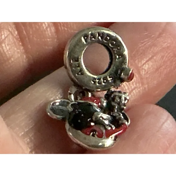 Pandora Disney Parks Minnie Mouse Dangle Charm S925 ALE Sterling Silver - Image 2
