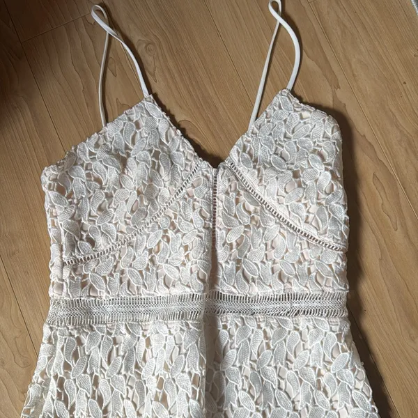 Endless Rose White Spaghetti Strap Midi Dress - Image 2
