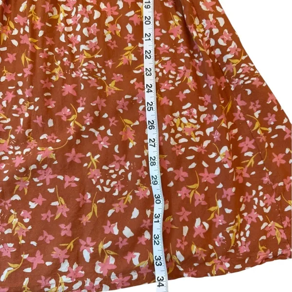 Roxy Hello Petal Woven Mini Dress On or Off Shoulder Fall Smocked Size Small - Image 14