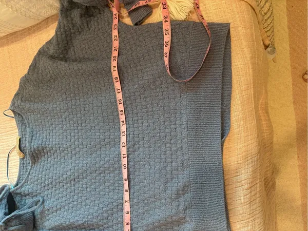 Free People Free-est Rowan Sweater Short Set in Blue Suede XS - Image 7