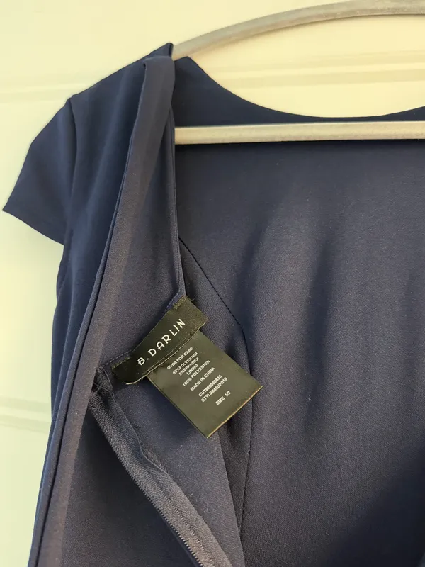 Navy mini dress Blue Size 2 - Image 3
