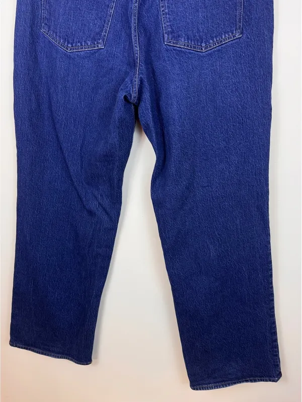 Abercrombie Curve Love The Baggy Low Rise Jeans Medium Wash Blue 32 Long - Image 14