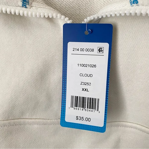 NWT Prince Cropped Quarter Zip Pullover White Size XXL - Image 5