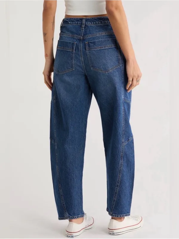 Habitual Women's Brant High Waist Crop Barrel Jeans Size 2/26 - Image 2