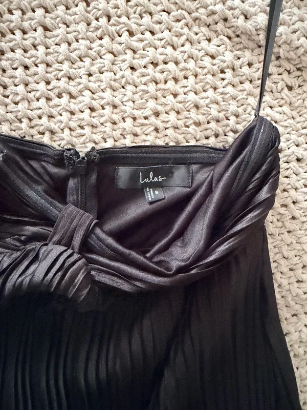 Lulus Maxi Strapless Dress Black - Image 4