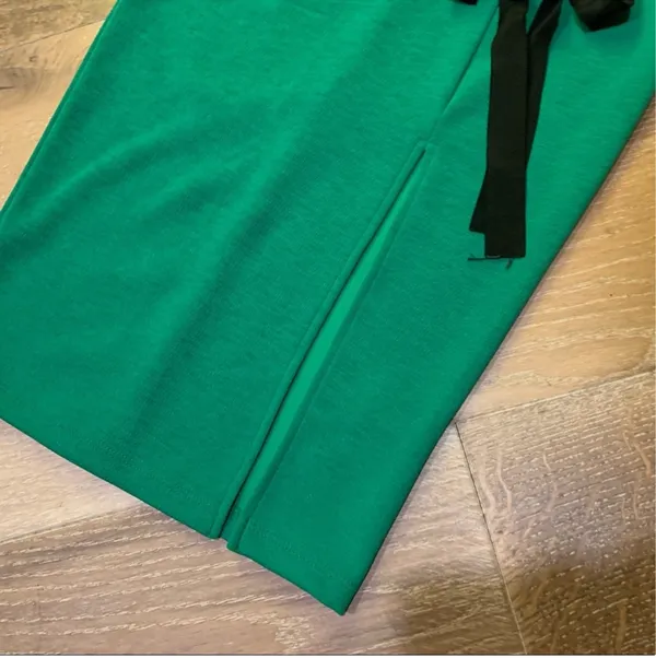 Green Lace-Up midi Dress size M - Image 14