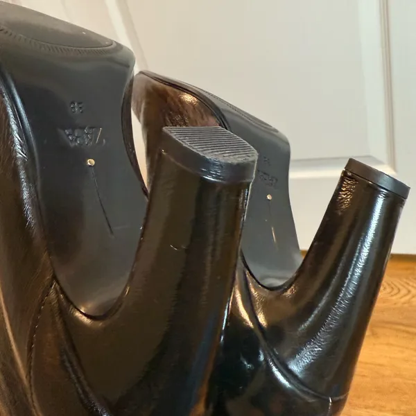 Zara Dark Brown Ankle Boots size 38 - Image 11