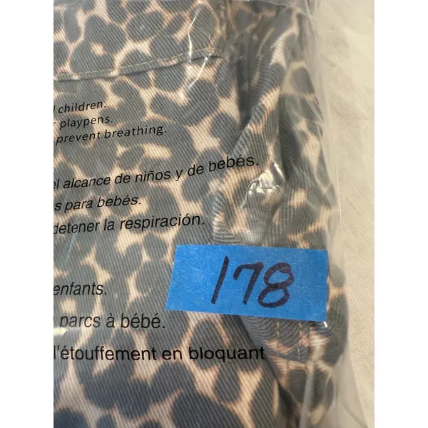 NWT Wild Fable Mid Rise Wide Leg Baggy Jeans Beige Leopard Women's Size Medium - Image 12