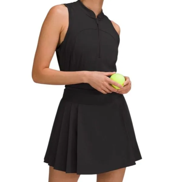 Lululemon Side-Pleat High-Rise Tennis Skirt Black size 4 - Image 3
