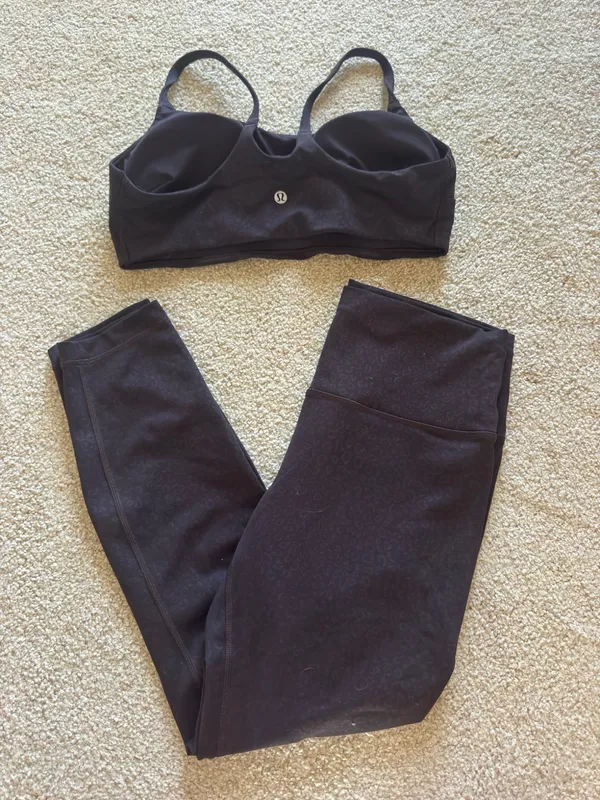 Lululemon dark brown leopard set - Image 2