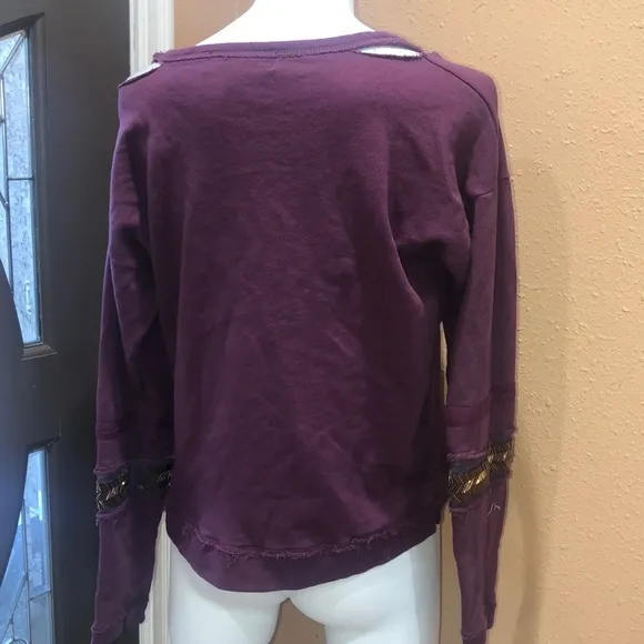 Vintage Havana burgundy sweatshirt - Image 3
