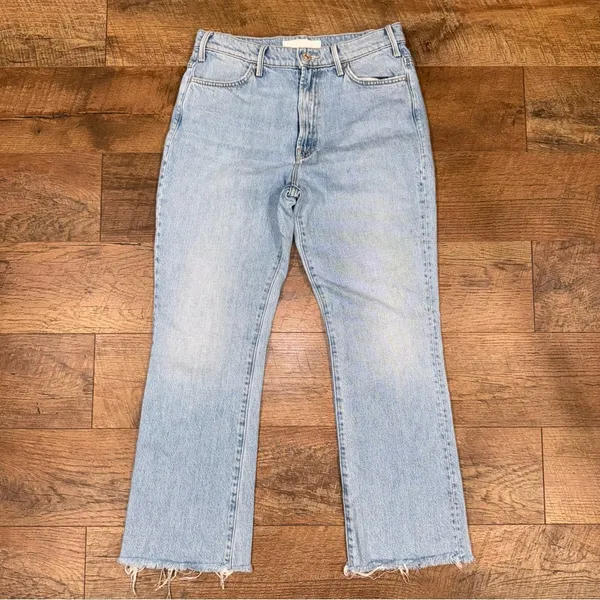 Mother Superior The Hustler Ankle Fray Home on the Range Light Blue Jeans - Image 4