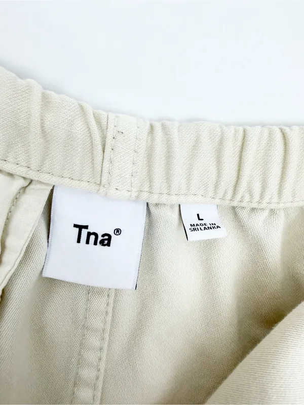 Tna X Aritzia Cache Cargo Parachute Pant Darted Barrel Beige Jogger Cotton - Image 15
