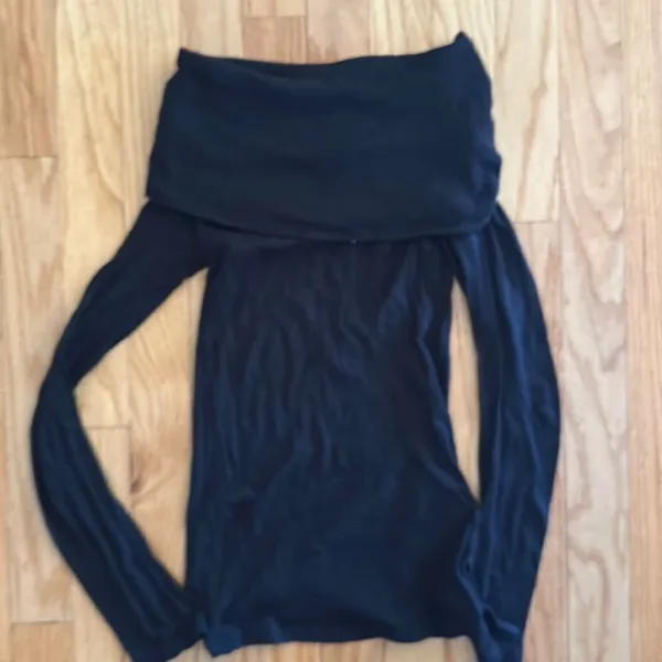 Zara Soft Black Adjustable Neck Top - Image 4