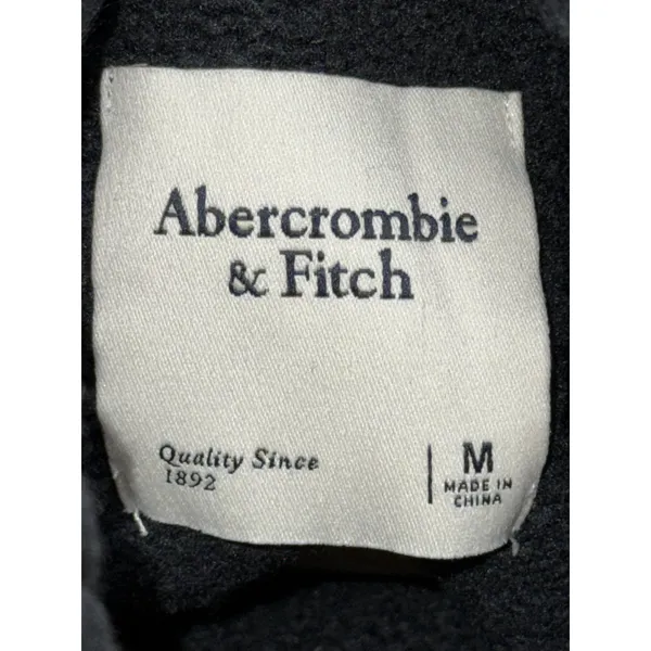 Abercrombie & Fitch Black Ribbed Chunky Knit Long Sleeve Turtleneck Sweater Sz M - Image 3