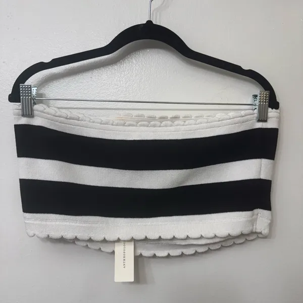 NWT Anthropologie Mandy Striped Strapless Top | Summer Tube Top - Image 6
