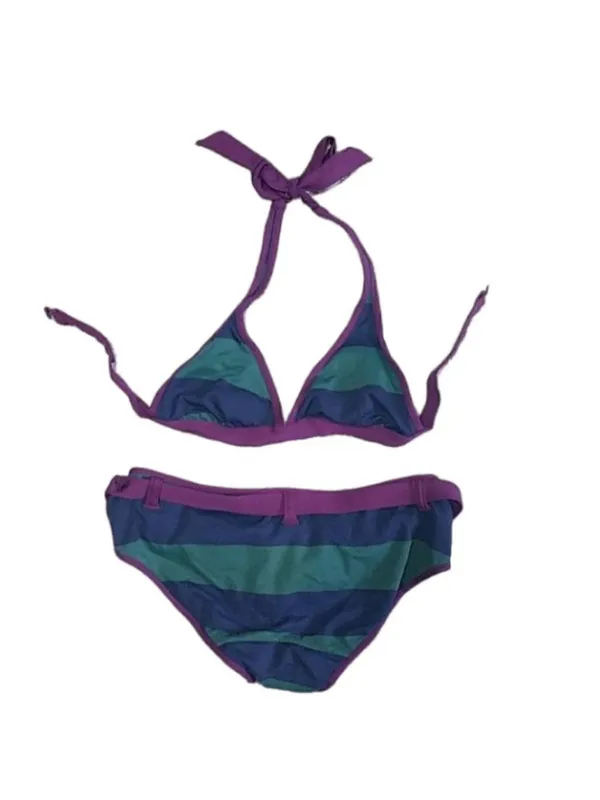 American Eagle Outfitters Purple and Green Bikini - Image 2