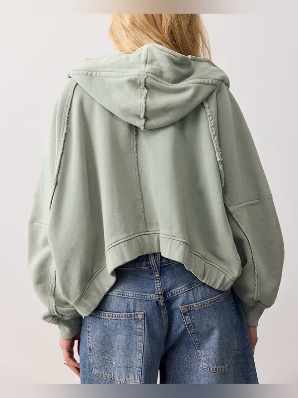 NWOT Free People We the Free Lena Shrug - Odessa Grey green - medium - Image 4