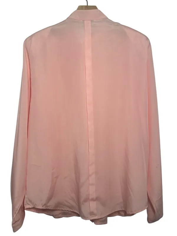 Christian Dior Vintage Pink Secretary Pleated Blouse - Image 7