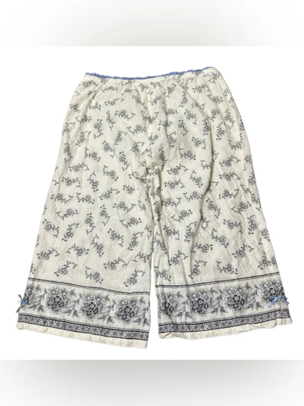 Vintage E By Eloise Anthropologie Swiss Dot Pajama Set Small Toile Floral - Image 13