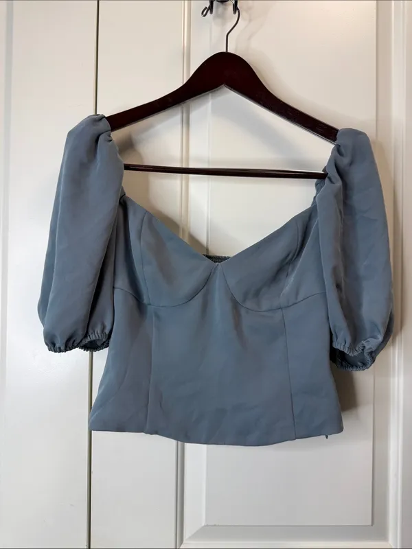 Aritzia Wilfred Novella Short sleeve Blouse M - Image 2