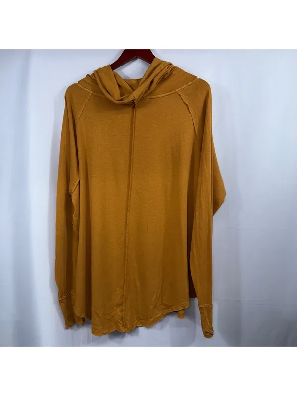 We The Free Mustard Cowl Neck Tunic Top Medium - Image 8