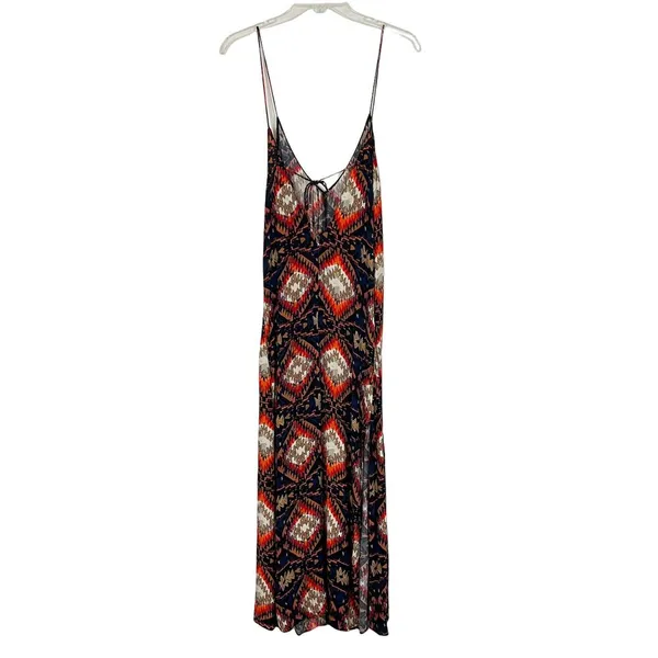 ZARA Boho Sleeveless Maxi Side Slits Dress Size S - Image 5