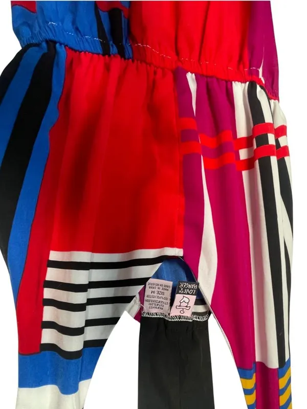 Love on a Hanger Multi-colored Abstract Geometric Print Mini Dress Size Medium - Image 2