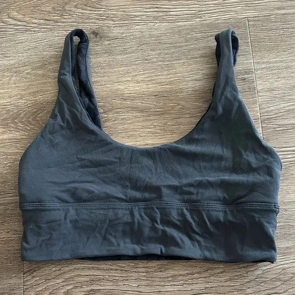 Lululemon Rejuvenate Grey/Black Camo-Print Reversible Sports Bra - Image 3