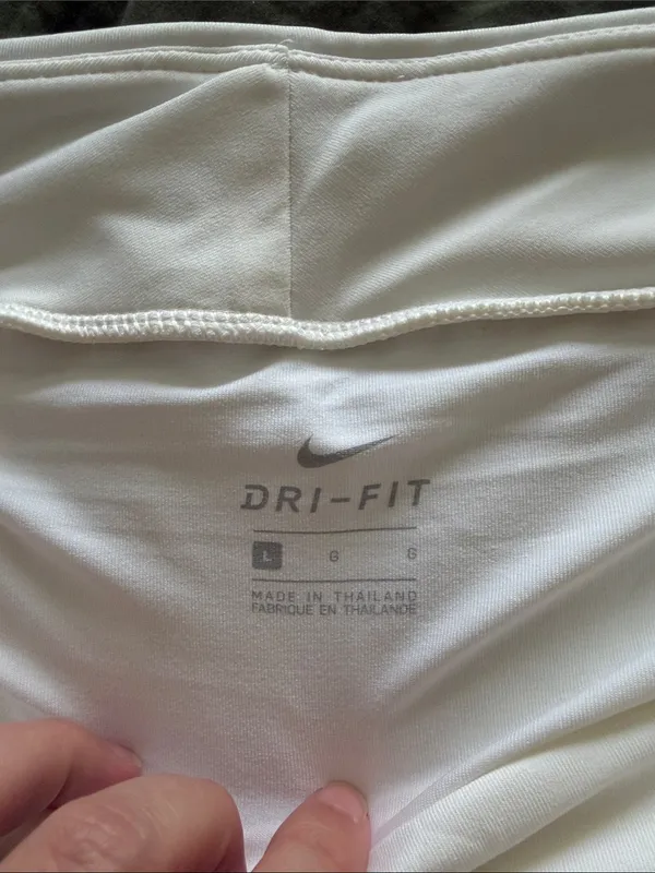 Nike Dri Fit Tennis Active Skirt White Size LARGE - Image 2