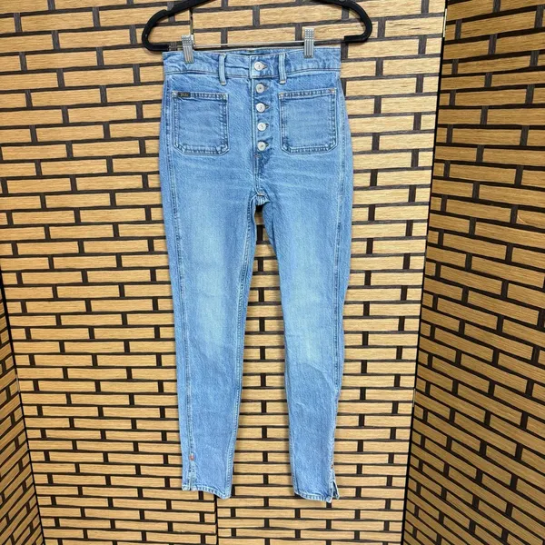 Polo Ralph Lauren Multi Button Skinny Jeans‎ Size 26 - Image 3