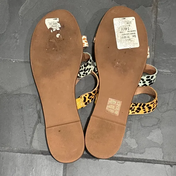 Madewell the Ilana Slide Sandal in Calf Hair - size 9.5 - Image 5