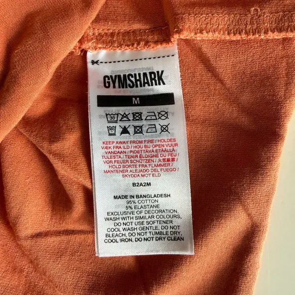 Gymshark orange cropped top - Image 5