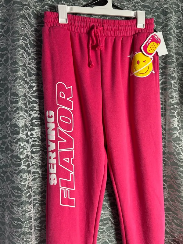 Poppi Soda x Target Pink Tracksuit Merch Crewneck Sweater and Sweatpants - Image 4