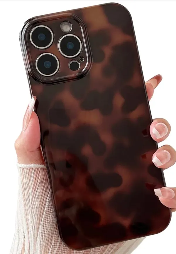 Cheetah iPhone 15 Pro Case Brown - Image 2
