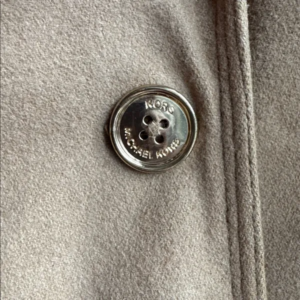 Michael Kors Camel Double-Breasted Pea Coat Size 4 - Image 3