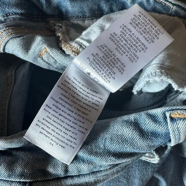 Good American distressed straight leg jeans 2/26 - Image 3
