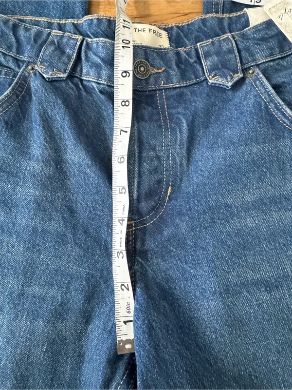 NWT Free People We The Free Flora Low-Rise Bootcut Jeans ~ Bourbon blue ~ 31 - Image 13