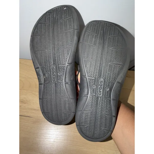 Crocs Swiftwater Women's Size 9 Black Slides Comfort Strappy Flex Beach Water B - Image 5