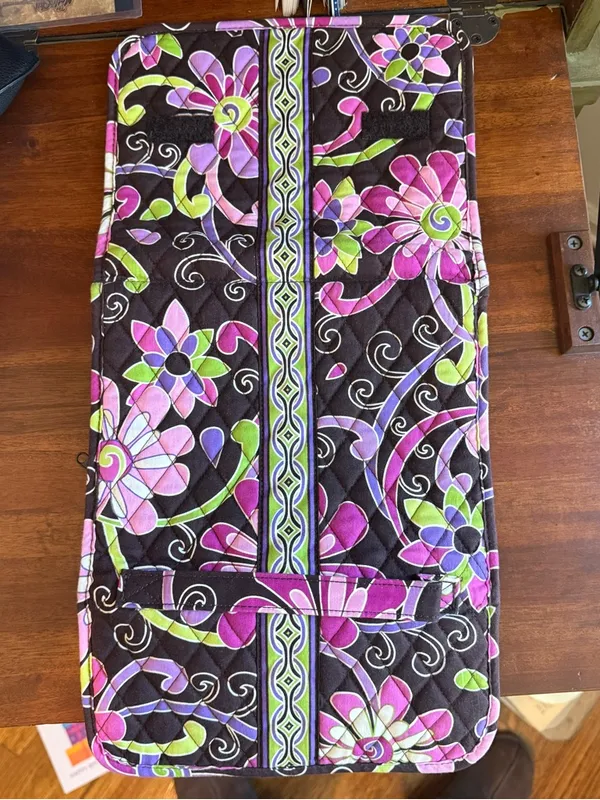 NWOT Vera Bradley Quilted Floral Jewelry Case in Purple Punch - Image 5