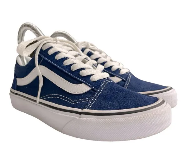 Vans Classic Old Skool Low Top Blueprint Blue Cobalt Suede Lace Tie M 5, W6.5 - Image 5