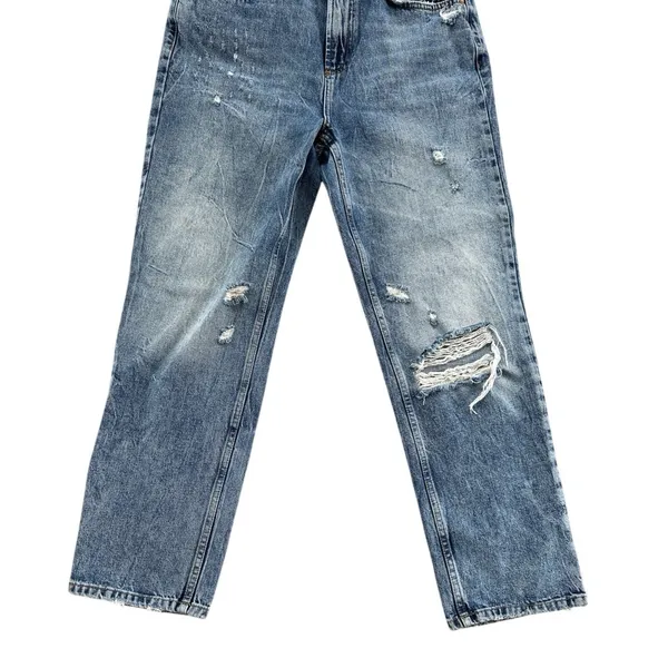 We‎ the Free People Dakota Straight Leg Jeans Size 29 Denim Distressed Cigarette - Image 7