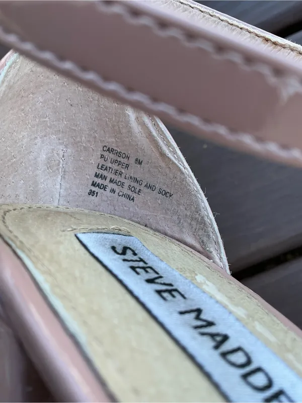 Steve Madden Blush Patent Block Heel Sandals🌷🌷 - Image 12