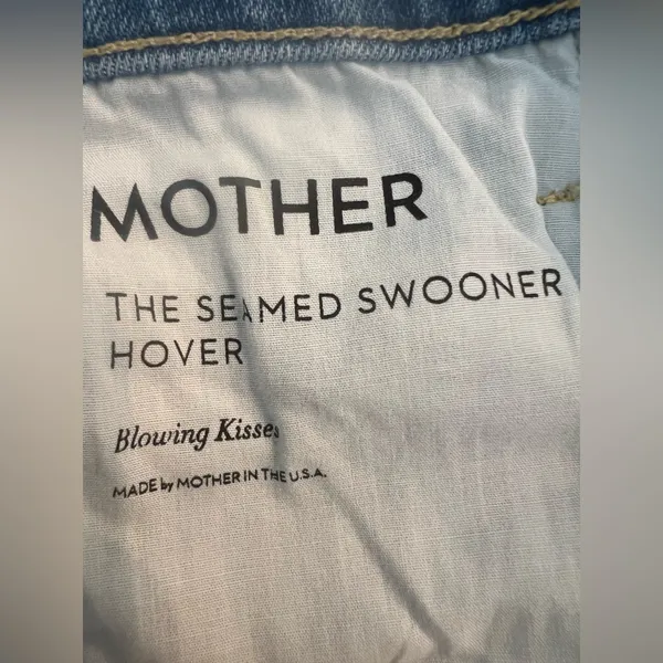 Mother Jeans The Seamed Swooner Hover Size 25 Blowing Kisses EUC - Image 8