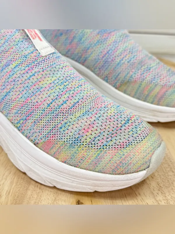 Skechers Relaxed Fit D’Lux Walker Knit Sneakers Rainbow Women 8.5 Slip On - Image 7