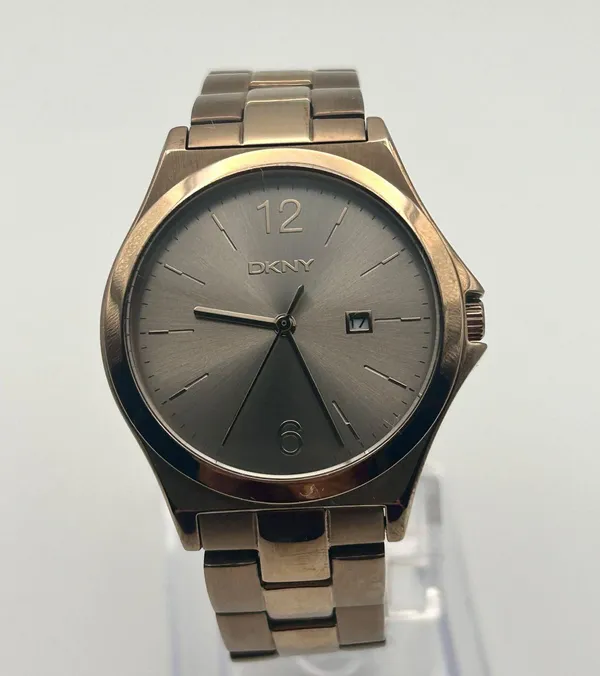DKNY Champagne Stainless Steel Women’s Watch Working 34mm - Image 2